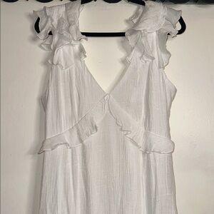 Unique Flowy White Dress